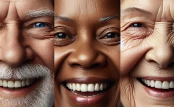 visages de trois seniors a la retraite